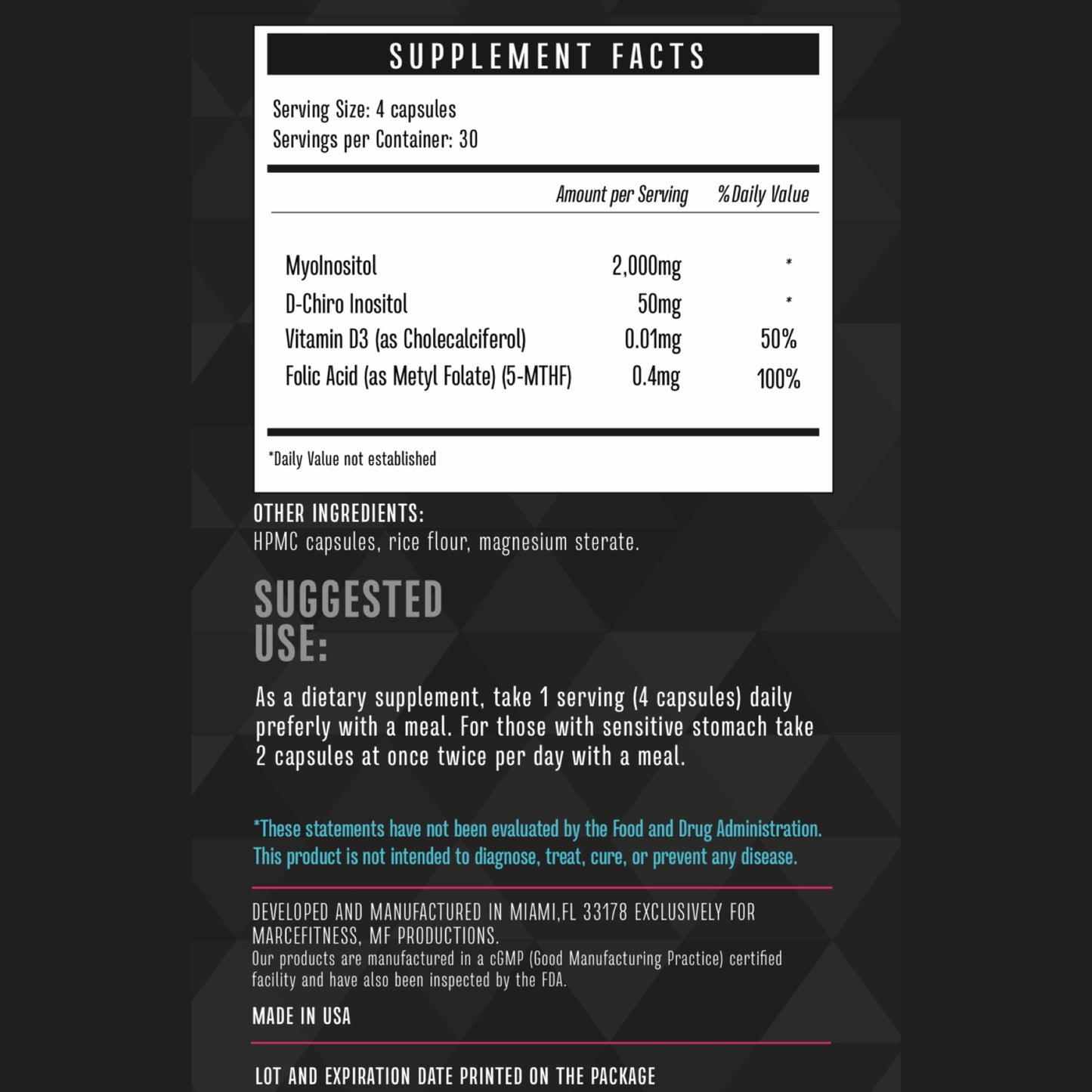 Myo & D-Chiro Inositol